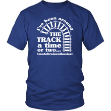 Load image into Gallery viewer, Been Around The Track Mens Unisex T-Shirt, Multiple Colors, Extended Sizes, Shipping Included
