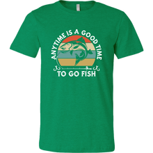 Load image into Gallery viewer, Anytime is a Good Time to Go Fish - Unisex T-Shirt, Extended Sizes, Shipping Included
