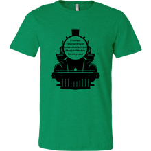 Load image into Gallery viewer, Locomotive Model Train Hashtags - Unisex/Men&#39;s T-Shirt, Multiple Colors, Extended Sizes, Shipping Included
