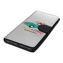 Load image into Gallery viewer, Doxie By Proxy Logo Vegan Leather Wallet Phone Case with Wrist Strap, Shipping Included

