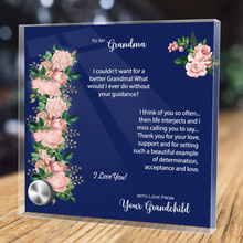 Load image into Gallery viewer, Glass Message Card and Pendant Necklace in Multi Styles, Grandma From Grandchild, I Think of You Often, Shipping Included

