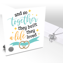 Load image into Gallery viewer, Together They Built a Life They Loved - Glass Message Display and Choice of Gorgeous Pendant in Multi Styles - Shipping Included
