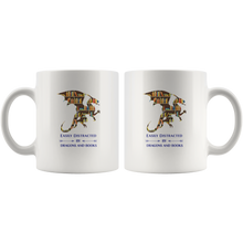 Load image into Gallery viewer, Easily Distracted by Dragons &amp; Books, 11oz &amp; 15oz Mug Options, Shipping Included
