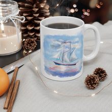 Load image into Gallery viewer, Multi Masted Sailboat Ceramic Mug 11/15 oz, Perfect for Sailor, Boater, Yachtsman - Shipping Included
