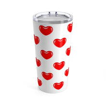 Load image into Gallery viewer, Tumbler JELLY BEAN HEARTS Pattern Insulated 20 oz Coffee Lover Unisex Shipping Included
