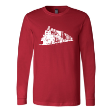 Load image into Gallery viewer, Locomotive Sketch Perspective - Unisex Long Sleeve T-Shirt, Multi Colors, Extended Sizes, Shipping Included
