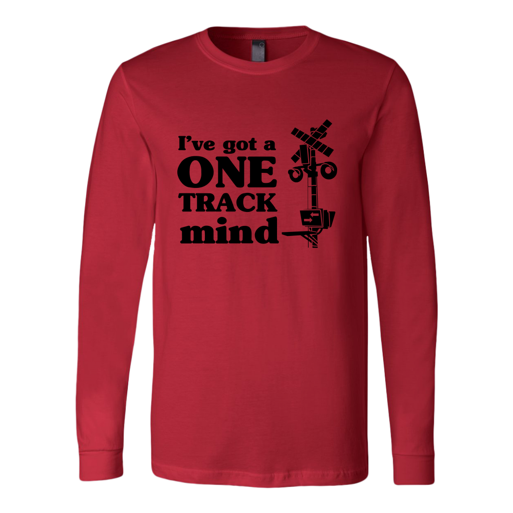 One Track Mind - Unisex Long Sleeve T-Shirt, Extended Sizes, Shipping Included