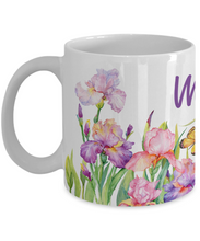Load image into Gallery viewer, Mom Iris Garden Mug 11oz/15oz Woman Gift Shipping Included
