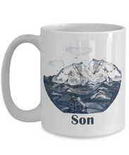 Load image into Gallery viewer, SON Mountain Sketch Family Mug
