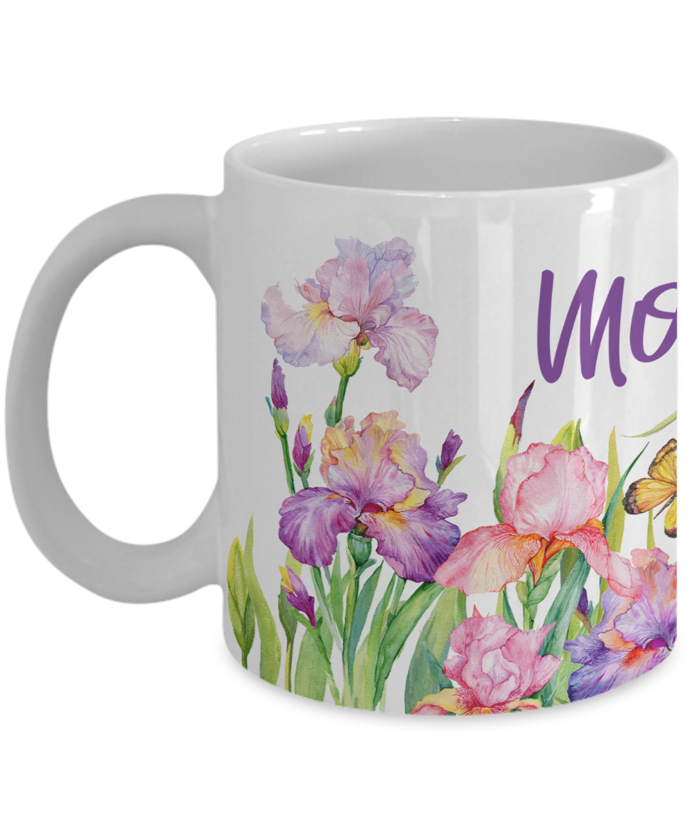 Mother Iris Garden Mug 11oz/15oz Woman Gift Shipping Included