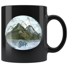 Load image into Gallery viewer, Mountain Lake SON 11oz Black Mug  Shipping Included
