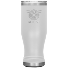Load image into Gallery viewer, Dragon - BELIEVE, 20 oz Insulated Boho Travel Tumbler, Multi Colors, Shipping Included
