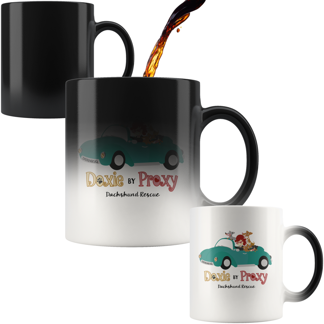 Doxie By Proxy 11 oz Color Change Ceramic Mug, Shipping Included