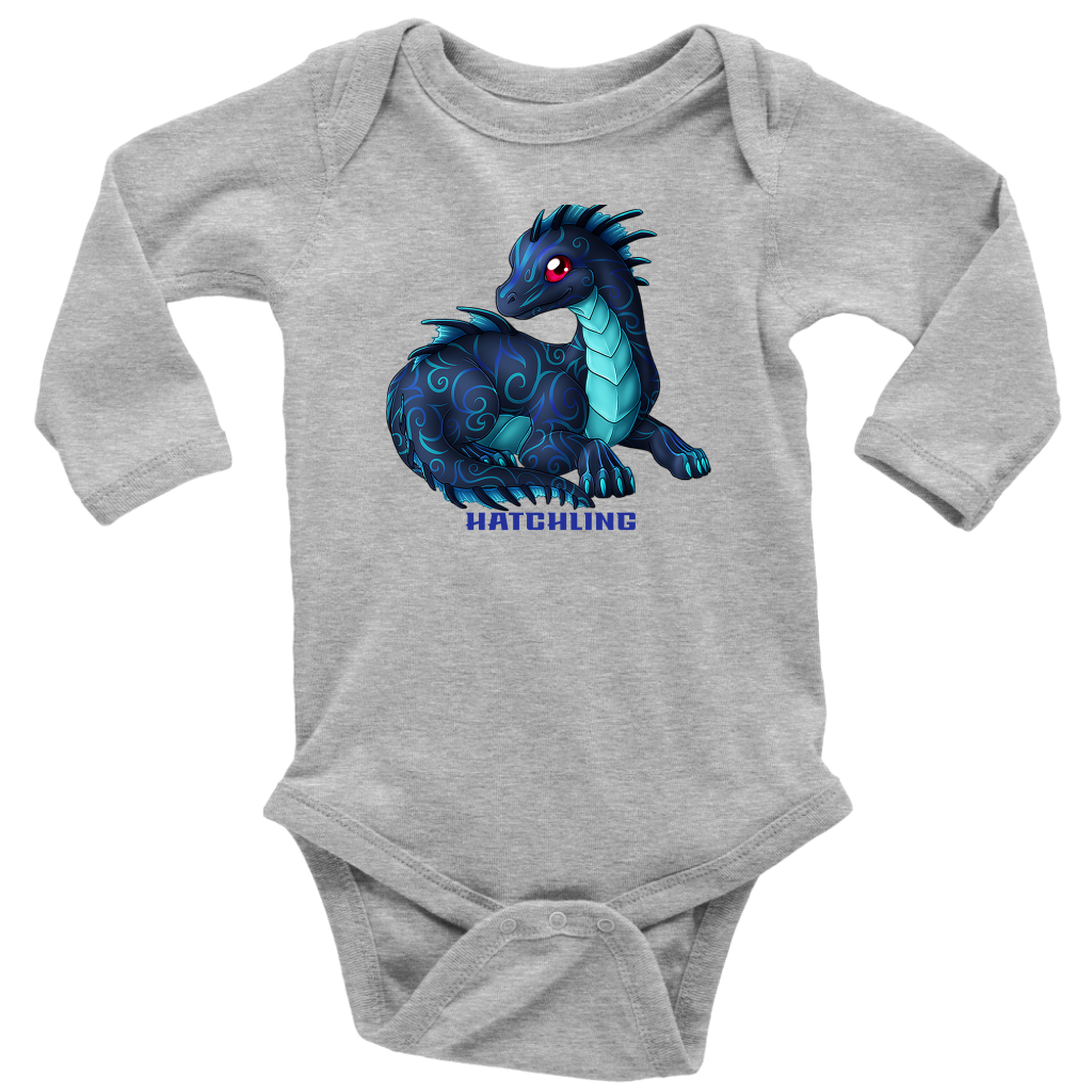 Baby Blue Dragon Long Sleeved Bodysuit, Multi Colors, Free Shipping
