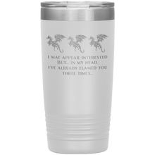 Load image into Gallery viewer, Dragon - I&#39;ve Flamed You 3 Times, 20 oz Insulated Travel Tumbler, Multi Colors, Shipping Included
