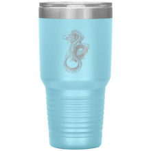 Load image into Gallery viewer, Chinese Art Dragon, 30oz Insulated Travel Tumbler, Laser Etched, Multi Colors, Shipping Included
