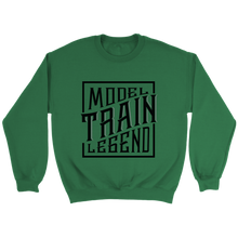 Load image into Gallery viewer, Model Train Legend Unisex Sweat Shirt Multi Color Extended Sizes Shipping Included
