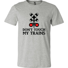 Load image into Gallery viewer, Don&#39;t Touch My Trains Mens Unisex T-Shirt, Multiple Colors, Extended Sizes, Shipping Included
