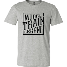 Load image into Gallery viewer, Model Train Legend - Unisex/Men&#39;s T-Shirt, Multiple Colors, Extended Sizes, Shipping Included
