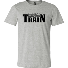 Load image into Gallery viewer, Let&#39;s Roll Mens Train T-Shirt, Multiple Colors, Extended Sizes, Shipping Included
