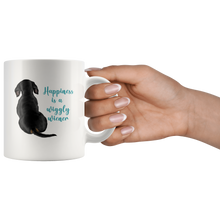 Load image into Gallery viewer, Doxie Happiness Mug - Black and Tan - 11 &amp; 15 oz - FREE SHIPPING
