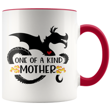 Load image into Gallery viewer, One of a Kind Dragon Mother, 11oz Accent Color Mug, Multi-Colors, Shipping Included
