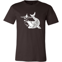 Load image into Gallery viewer, Biting Fish Graphic on Men&#39;s Unisex T-Shirt, Multi Colors, Extended Sizes, Shipping Included
