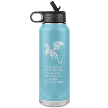 Load image into Gallery viewer, Dragon - I&#39;ve Flamed You 3 Times, 32oz Insulated Water Bottle, Multi Colors, Shipping Included
