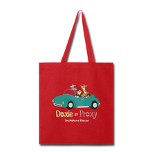 Load image into Gallery viewer, Doxie By Proxy Logo Shopping Tote Bag, Free Shipping - red
