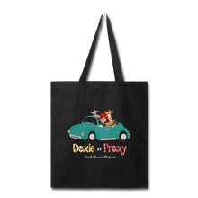 Load image into Gallery viewer, Doxie By Proxy Logo Shopping Tote Bag, Free Shipping - black
