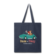 Load image into Gallery viewer, Doxie By Proxy Logo Shopping Tote Bag, Free Shipping - navy
