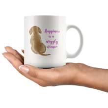 Load image into Gallery viewer, Doxie Happiness Mug, Blonde - 11 &amp; 15 oz - FREE SHIPPING
