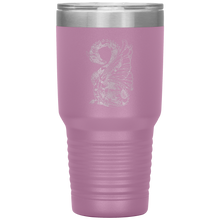Load image into Gallery viewer, Tattoo Inspired Dragon Design, 30oz Insulated Travel Tumbler, Laser Etched, Multi Colors, Shipping Included
