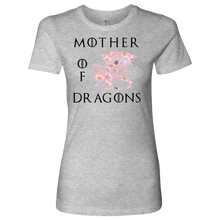 Load image into Gallery viewer, Mother of Dragon Floral Design, Women&#39;s Boyfriend Crew Shirt, Multi Colors, Extended  Sizes, Free Shipping
