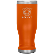 Load image into Gallery viewer, Dragon - BELIEVE, 20 oz Insulated Boho Travel Tumbler, Multi Colors, Shipping Included
