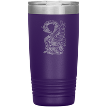 Load image into Gallery viewer, Tattoo Inspired Dragon, 20 oz Insulated Travel Tumbler, Multi Colors, Shipping Included
