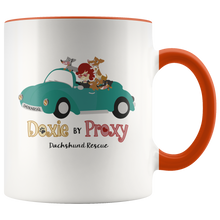 Load image into Gallery viewer, Doxie By Proxy Logo Color Accent 11 oz Ceramic Mug, Shipping Included
